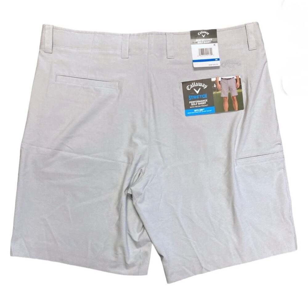 NWT Callaway Men's Opti-Dri Media Pocket Performance Golf Short size 40 - Picture 2 of 8